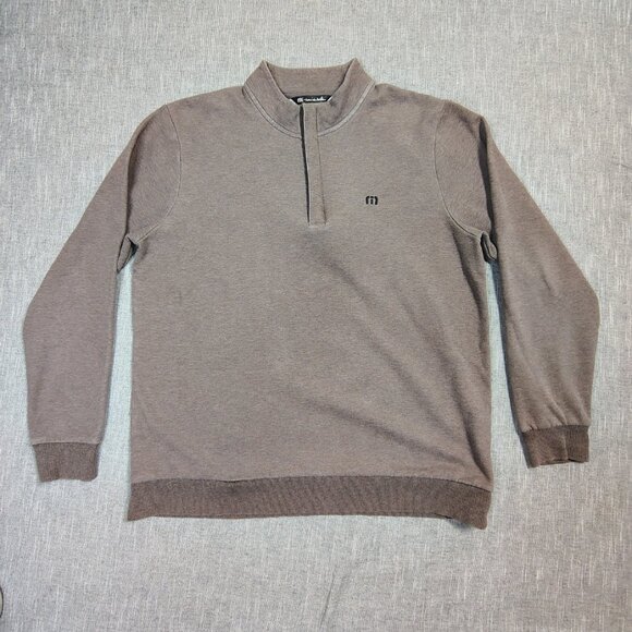 Travis Mathew Jacket Mens Large Cloud 2.0 1/4 Zip Pullover Golf Sweater - Picture 1 of 11